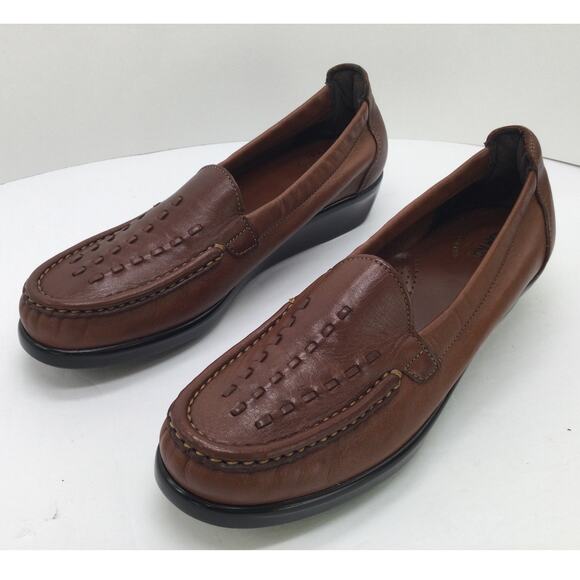 SAS Weave Loafer Chestnut Brown Womens 7.5 Comfort Shoe New - Picture 7 of 11